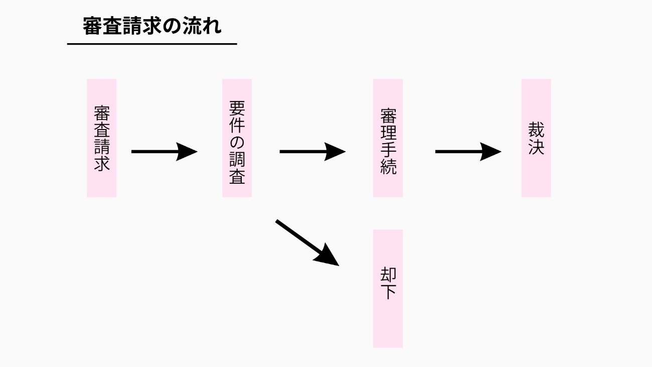 審査請求の流れ